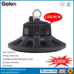 100W UFO LED High Bay Lights Industrial 130LM/W 300W Replacement LED Round High Light