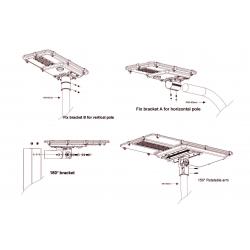 8W solar LED street light PIR sensor